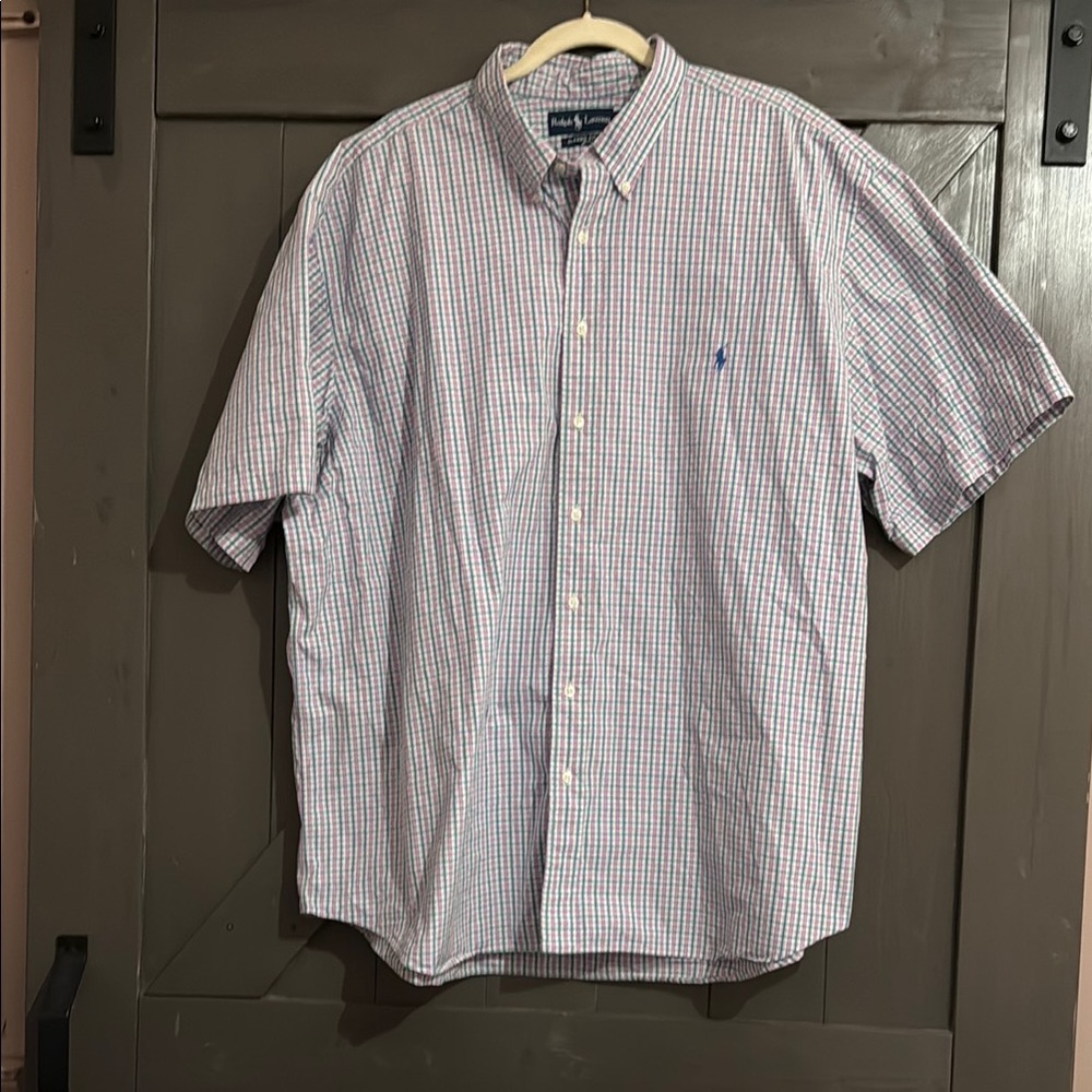 Polo Ralph Lauren classic fit purple and blue Checkered Shirt
